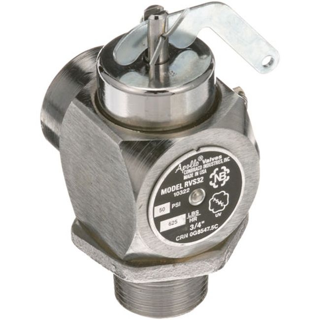 HOB00-065281 50 PSI Steam Safety Valve, 3/4 in