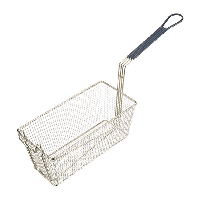 PRI678-P Twin Fryer Basket with Front Hook, 13 1/4 x 6 5/8 x 6 in