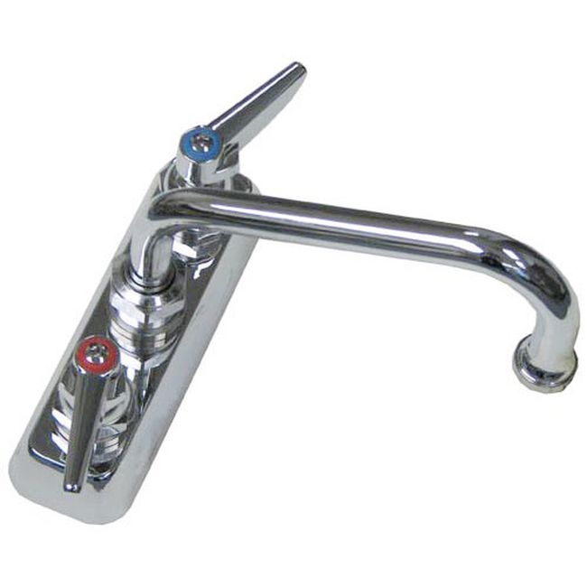 RANHD FLR1110 4 in Deck Mount Heavy Duty Faucet with 6 in Spout