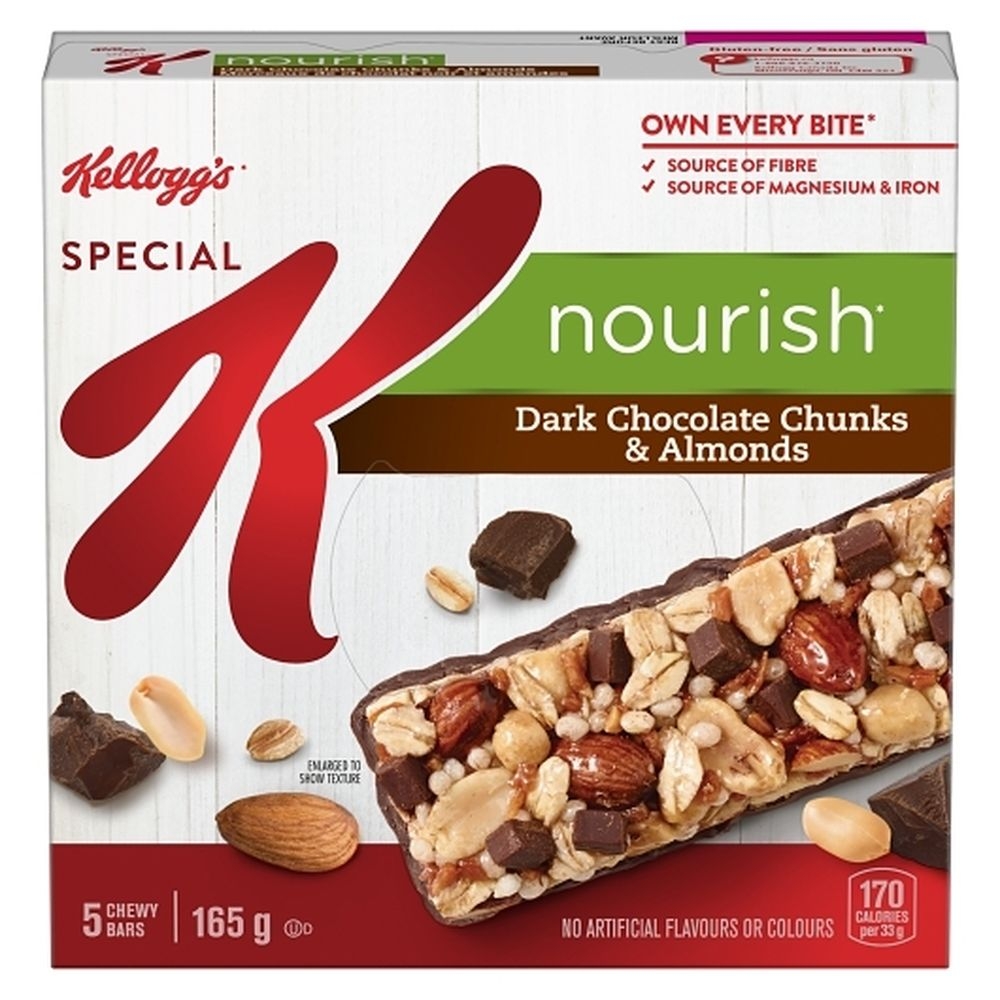 Dark Chocolate Chunks and Almonds Cereal Bar