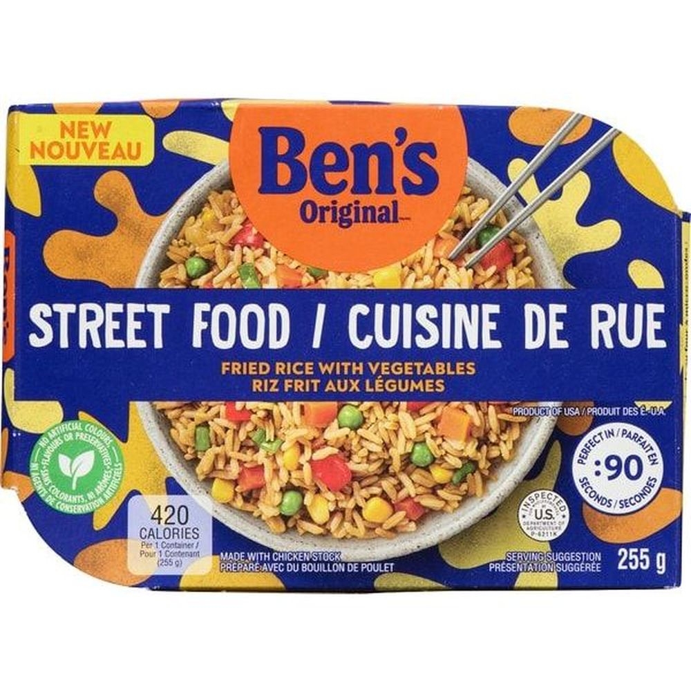 Street Food Fried Rice Bowl with Vegetables