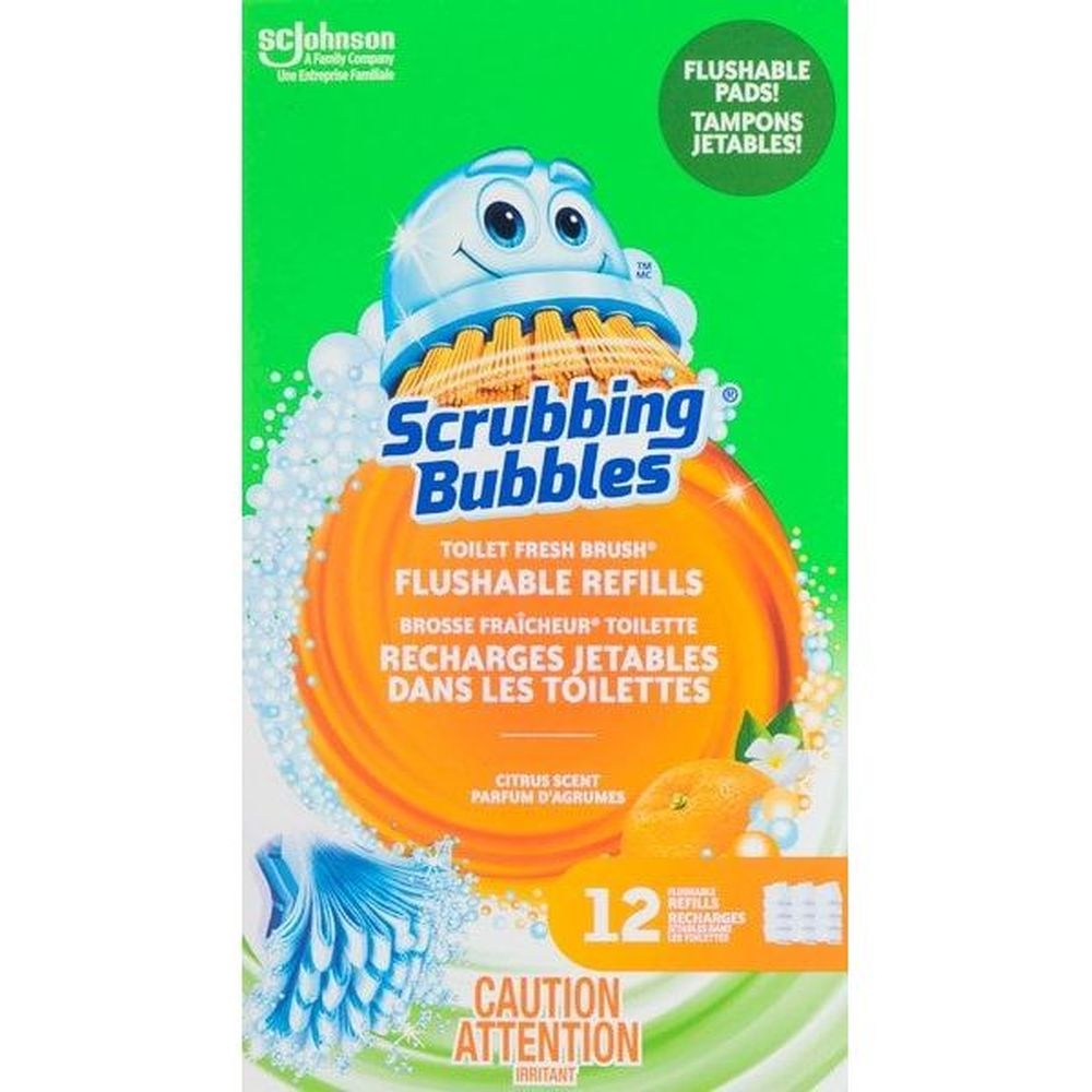 Flushable Toilet Fresh Brush Refills