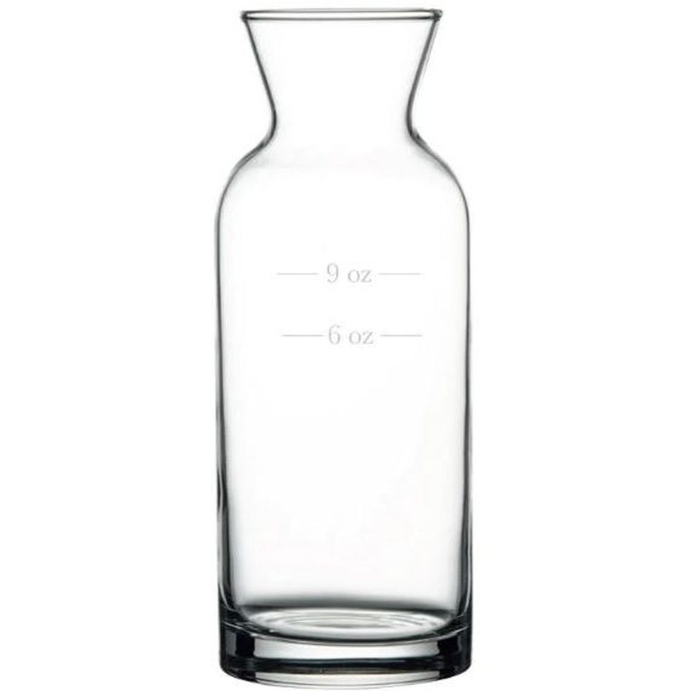 Village Tempered Carafe with 6 and 9 oz Line