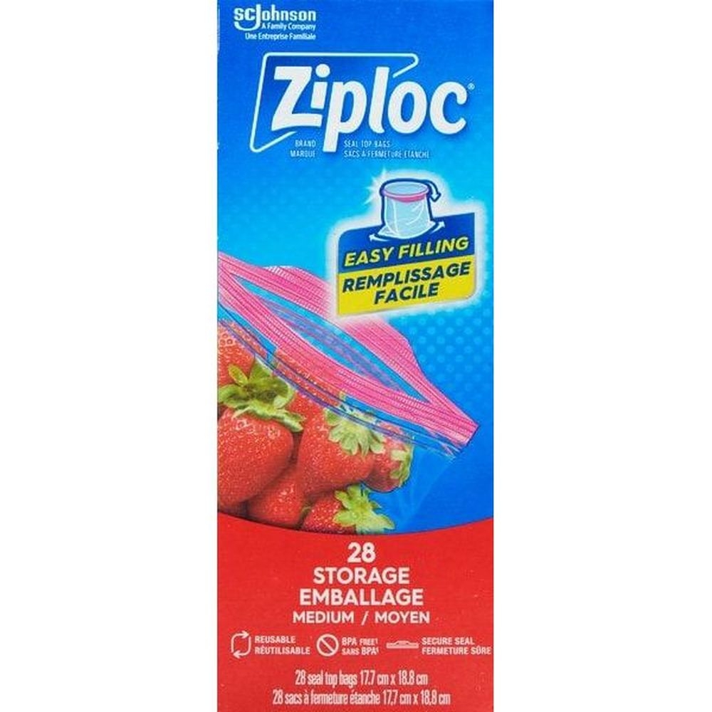 7 x 8 in Grip N Seal Zipper Medium Pint Bag