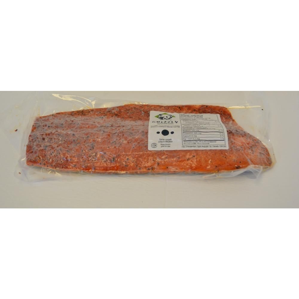 Smoked Unsliced Atlantic Salmon Pastrami with Skin