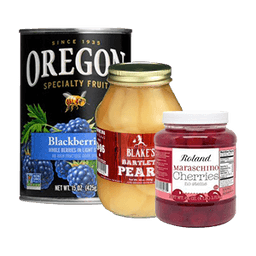 Contains 101 Canned and Packed Fruits products