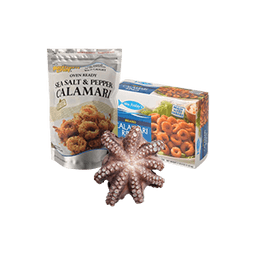 Contains 10 Frozen Calamari and Octopus products