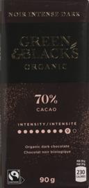 Organic 70 Percent Cocoa Intense Dark Chocolate