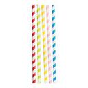 STRAW SUPER JUMBO PAPER ASSORTED COLOR 8"