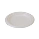 Beige Compostable Sugarcane Plate