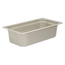 304 Stainless Steel 22 Gauge Heavy Weight Anti Jamming One Third Size Steam Table Pan