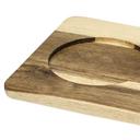 Reversible Acacia Wood Board with Inserts