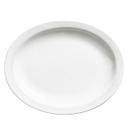 Palm Porcelain White Oval Platter