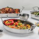 Thermalloy Stainless Steel Tri-Ply Oval Roast Pan