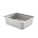304 Stainless Steel 24 Gauge Anti Jamming Perforated Half Size Steam Table Pan