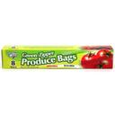 Large Green Zipper Produce Bag
