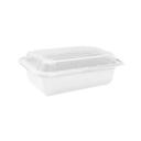 White Plastic Round Container with Lid