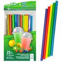 Assorted Colours 4 Layers 10mm Dia Paper Straw for Smoothies