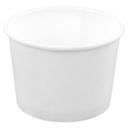 White Paperboard Rolled Rim Econo Container