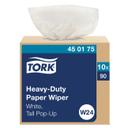 W24 Heavy-Duty White Industrial Paper Wiper