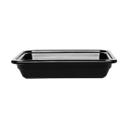 Coal Black Half Size Ceramic Insert Food Pan