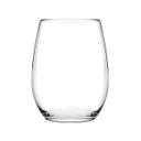 Amber Stemless Red Wine Glass