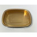 Black with Gold Large Eclipse Combo Foil Container