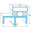 NOR037453 Left Hinged Door Gasket, 27 3/4 in x 78 1/2 in