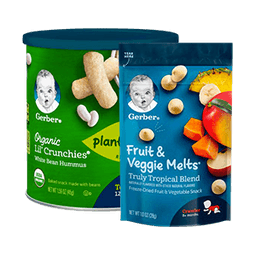Contains 30 Baby Snacks products