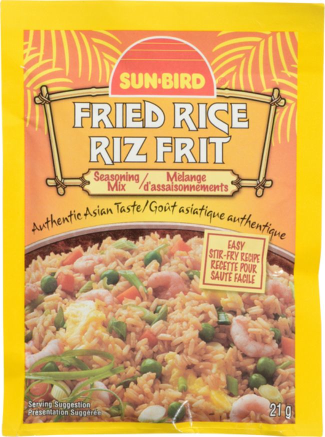 Sun-bird Fried Rice Seasoning Mix, 21 G -- 24 Per Case
