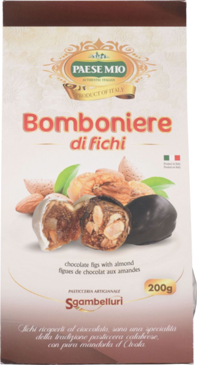 Paese Mio Chocolate Covered Figs, 200 G -- 12 Per Case