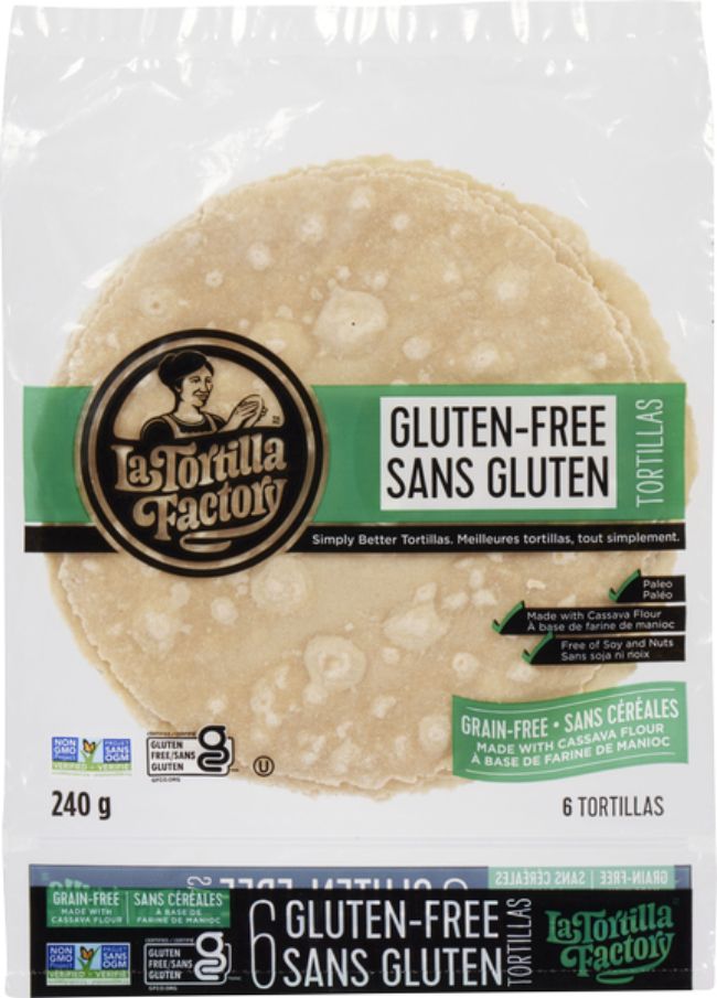 La Tortilla Factory Cassava Tortillas, 240 G -- 12 Per Case