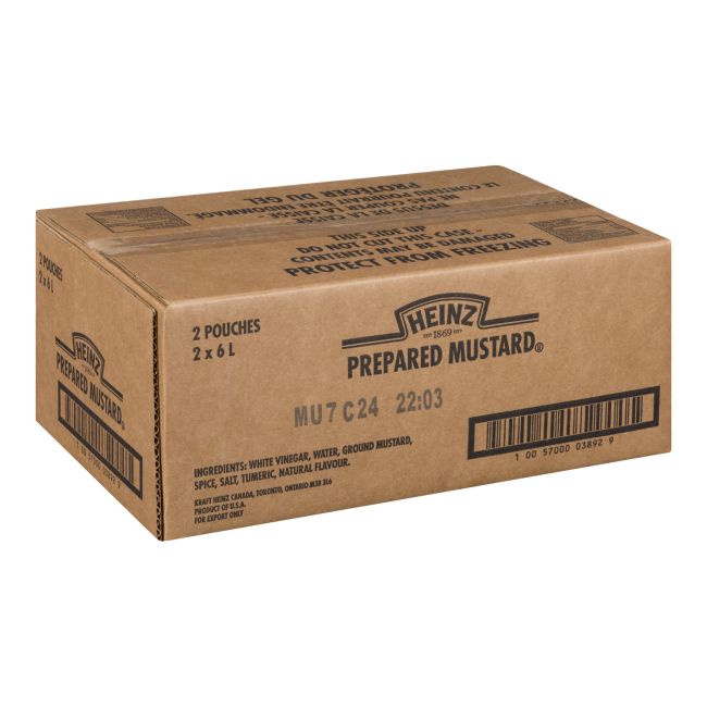 Heinz Yellow Mustard, 6 L Cryovac Pouch -- 2 Per Case