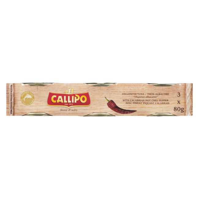 Callipo Spicy Solid Light Tuna In Olive Oil, 80 G -- 24 Per Case