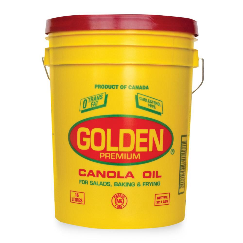 Golden Premium Canola Oil, 16 L Pail