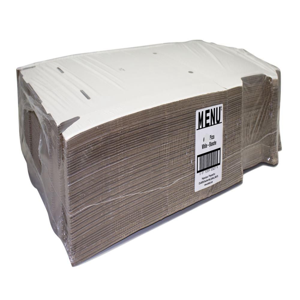 Menu Open Corrugated White Pizza Box, 10 In -- 50 Per Case