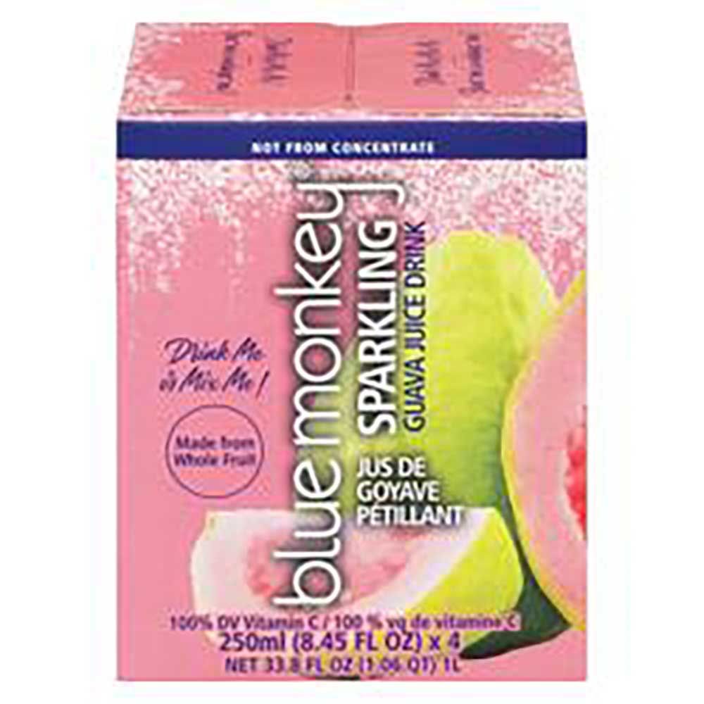 Blue Monkey Sparkling Guava Juice, 1 L -- 6 Per Case