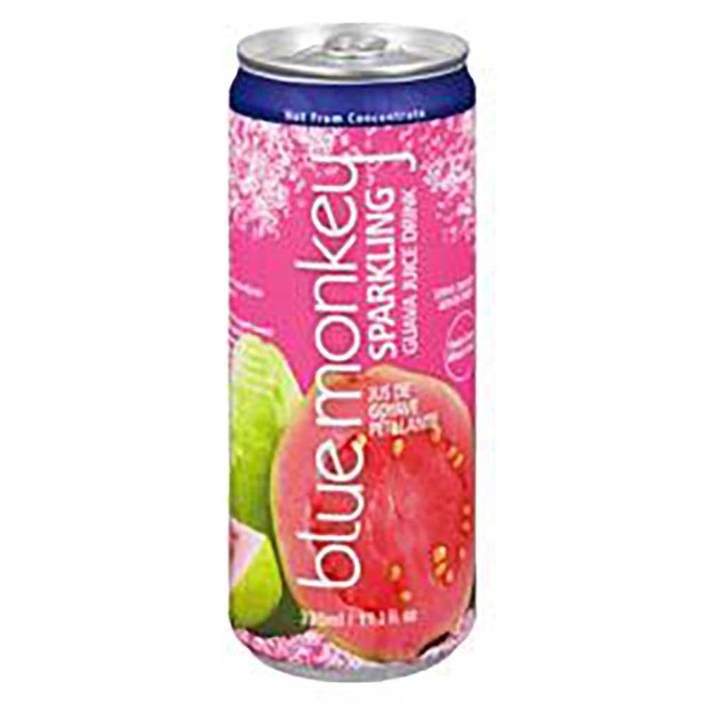 Blue Monkey Sparkling Guava Juice, 330 Ml -- 12 Per Case