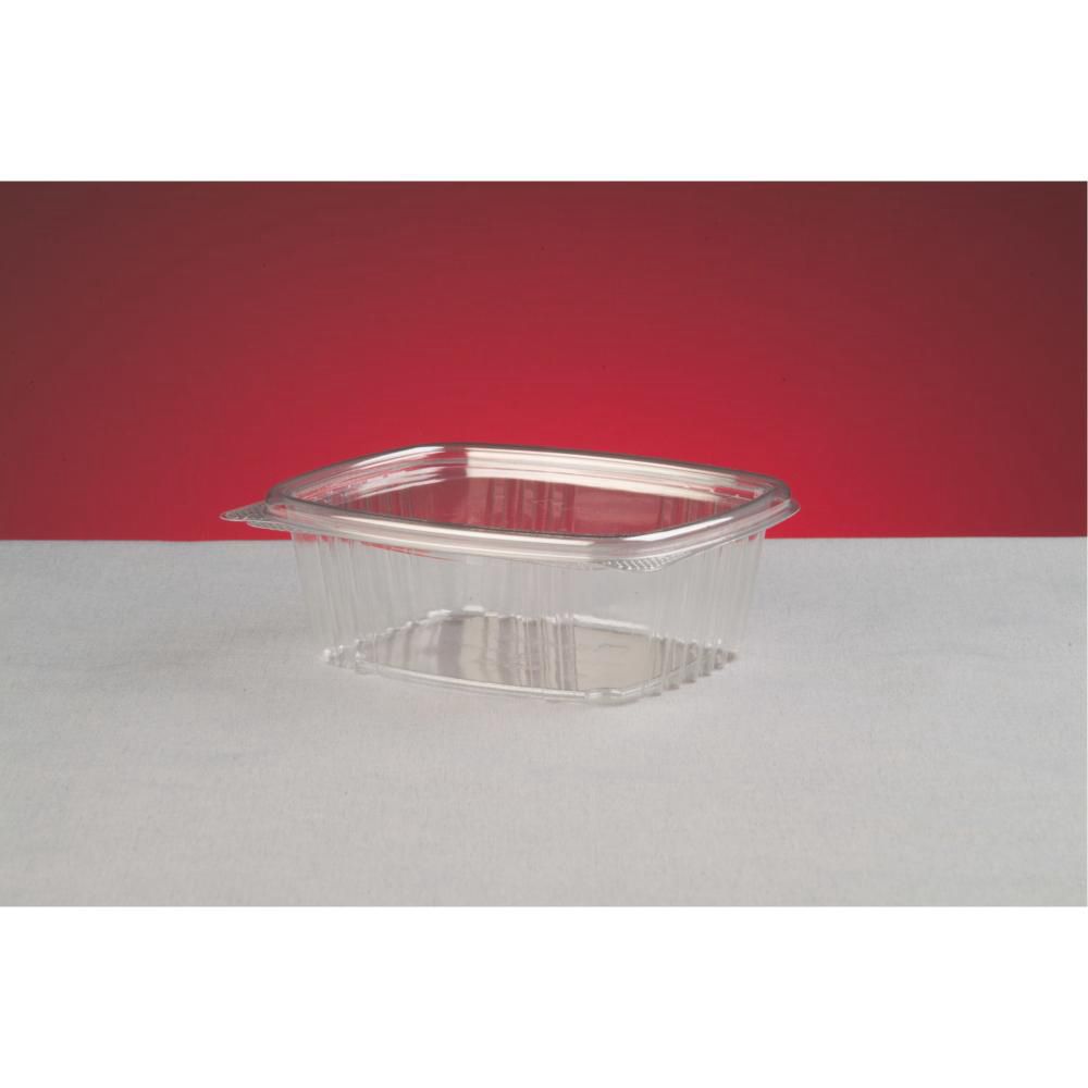Genpak Clear Apet Hinged Rectangle Container, 12 Oz Capacity -- 2 Per Case