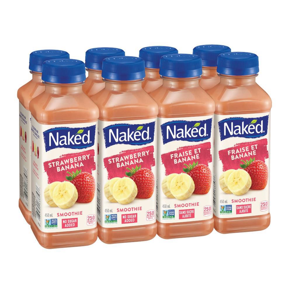 Naked Strawberry/banana Smoothie, 450 Ml -- 8 Per Case