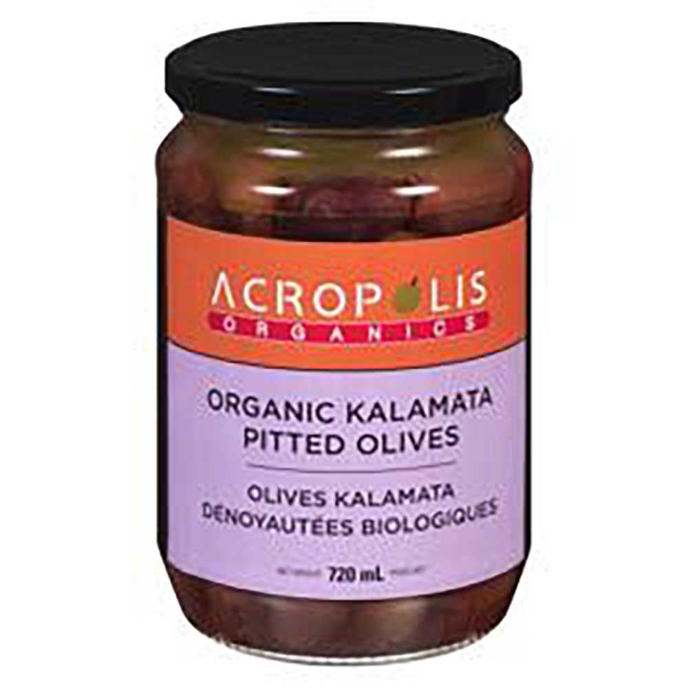Acropolis Organics Kalamata Pitted Olives, 720 Ml -- 6 Per Case
