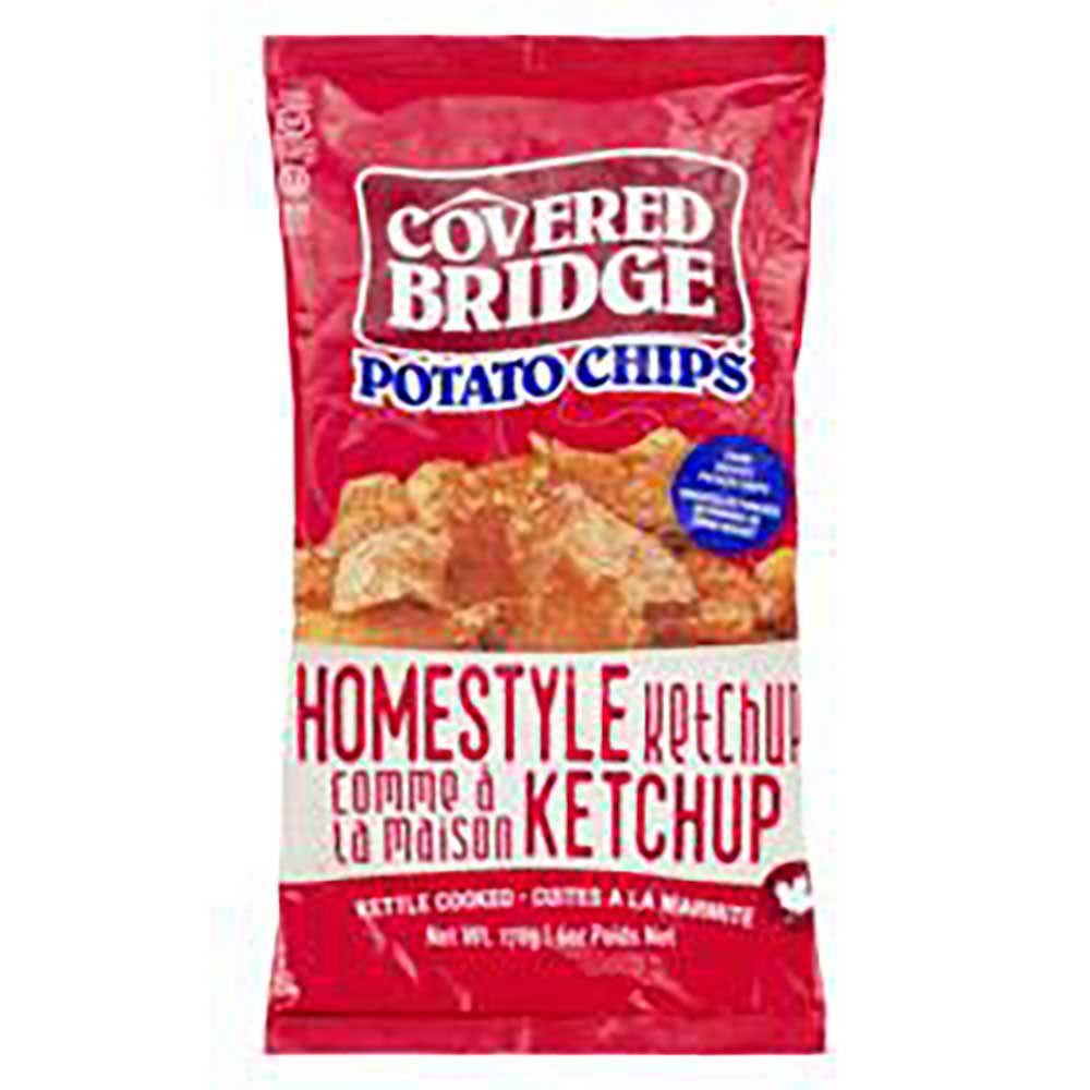 Covered Bridge Homestyle Ketchup Potato Chips, 170 G -- 12 Per Case