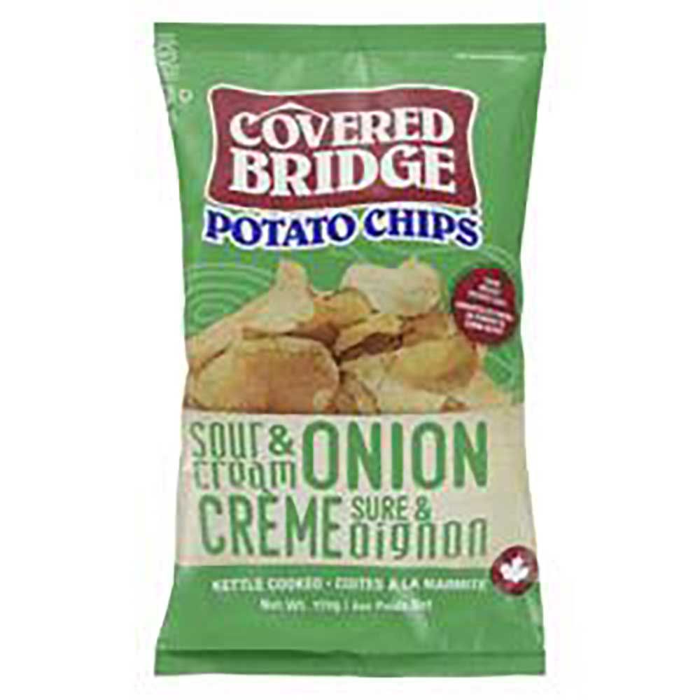 Covered Bridge Sour Cream And Onion Potato Chips, 170 G -- 12 Per Case