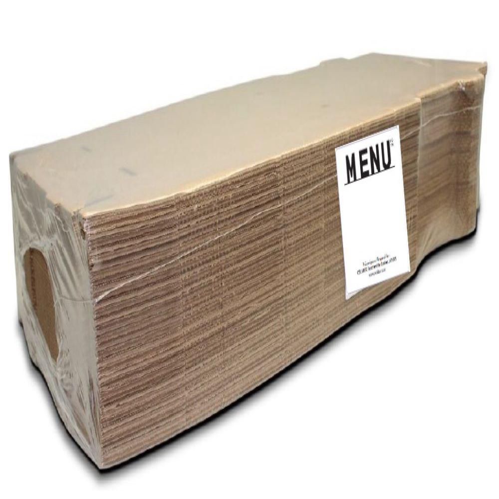 Menu Corrugated Kraft Pizza Box, 12 In -- 50 Per Case