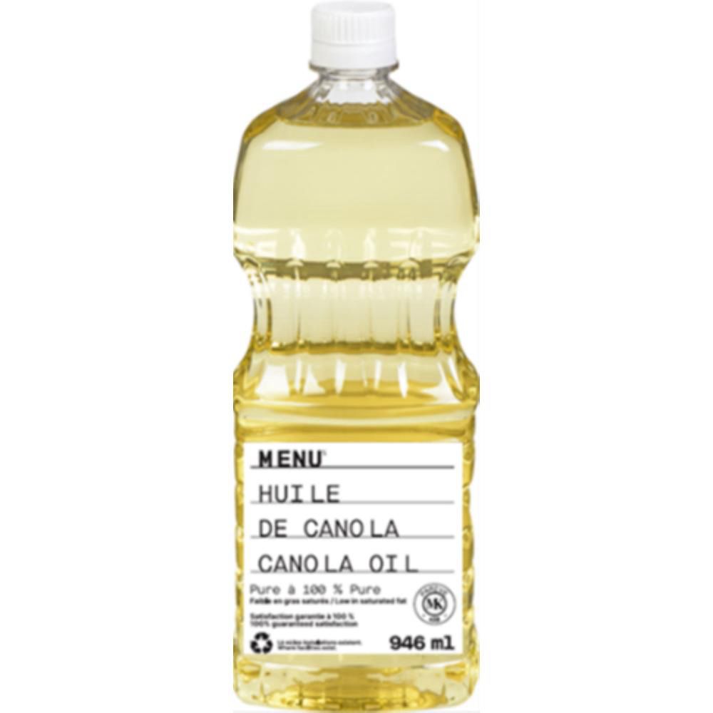 Menu 100 Percent Pure Canola Oil, 946 Ml -- 12 Per Case