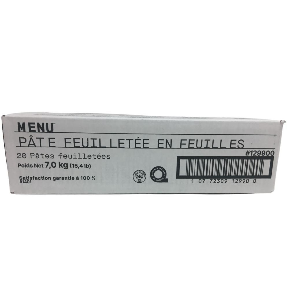 Menu 10 X 15 In Puff Pastry Sheet, 350 G -- 20 Per Case