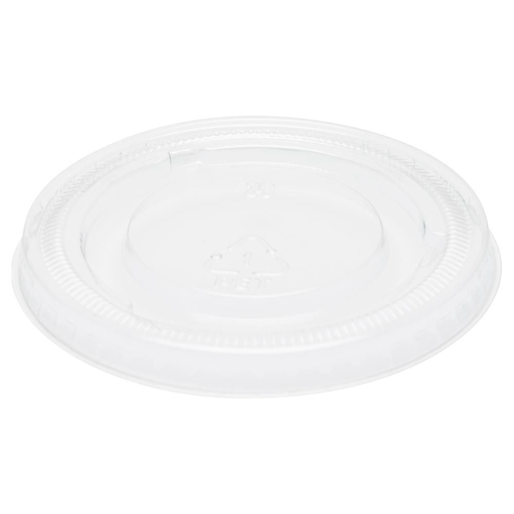 Touch Clear Recyclable Pet Lid Fits 3.25-4.5-5.5 Fl Oz Portion Cup, 100 Count -- 25 Per Case