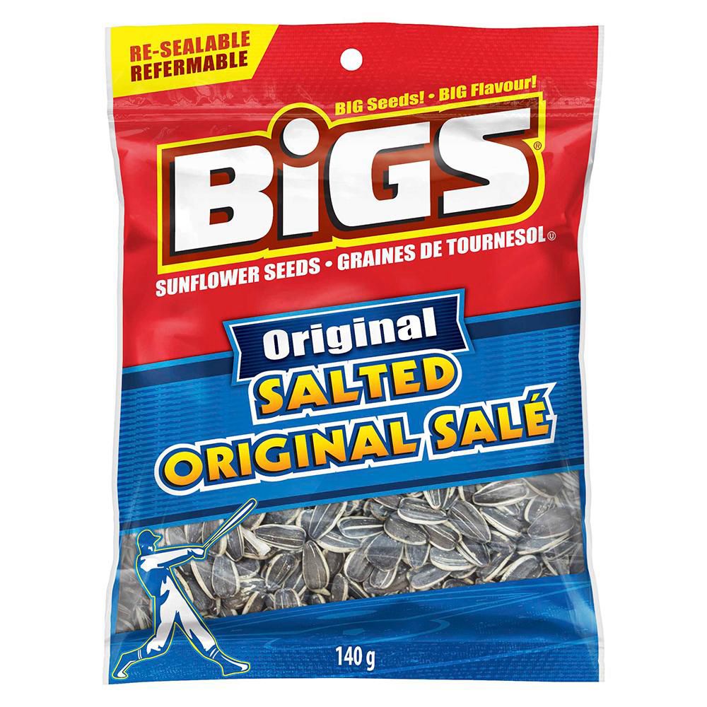Bigs Salted And Roasted Original Sunflower Seeds, 140 G -- 8 Per Case