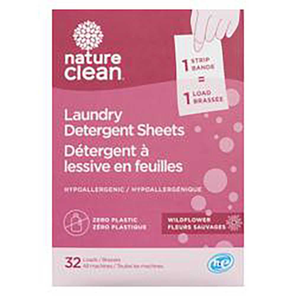 Nature Clean Wildflower Laundry Strips, 32 Count -- 12 Per Case