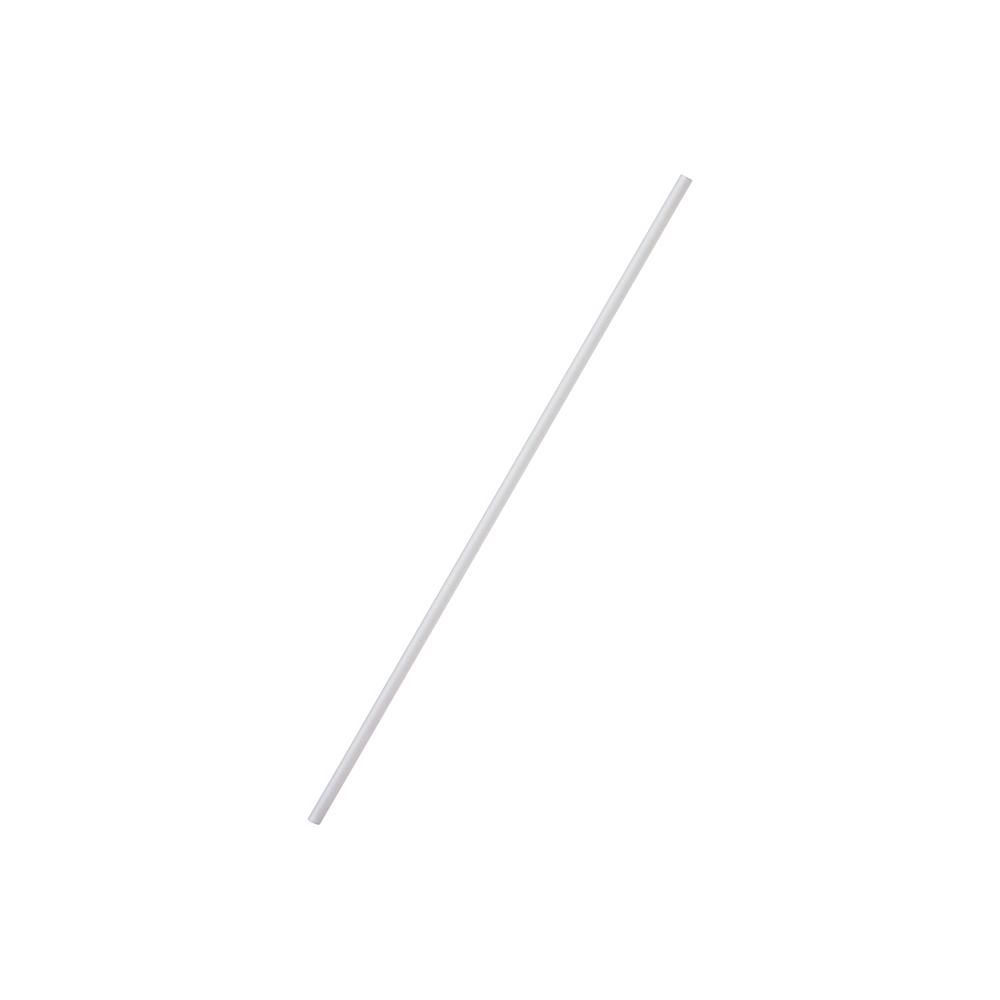 Touch 8 In White Polypropylene Straight Straw, 500 Count -- 9 Per Case
